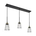 thumbnail image 7 of Indoor Modern Home Decorative Bright Ceiling Auspice 3 Light Brass and Black Pendant, 7 of 7