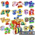 thumbnail image 1 of Robots Transforming Toy HOPANDOS Animal Number 10 en 1 con tarjetas, 1 of 8