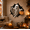 Ghost, variant on Halloween Break-In 3D Wall Decals, Horror Halloween Wall Decor, Self Adhesive Wall Stickers for Window Bedroom Halloween Indoor Decor (Ghost)