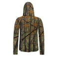 thumbnail image 4 of Dagegui Men's Camouflage UV Protection Hoodie with Built-in Face Cover Lightweight Quick Dry Hiking Shirt Full Sun Protection for Outdoor Athletic 001 Camouflage S, 4 of 9