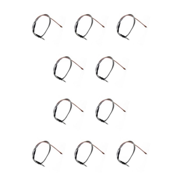 Yuarrent Transmisión de sonido estable con guitarra, pastilla piezoeléctrica, sonido, transmisión estable, sillín, puente 12 pulgadas (30 cm) 10Conjunto