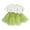 White, variant on Bearichfupo Toddler Baby Girls Outfits&Set Floral Short Sleeve Top And Net Skirt Summer Outdoor Casual Fashionable Suit,Girls' Skirt Sets Sizes 18-24 Months