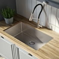 thumbnail image 2 of Kraus USA KHU100-26 Standart Pro 26 Undermount Single Bowl Stainless Steel Kitchen Sink with Noisedefend Soundproofing, 2 of 5