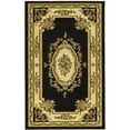 thumbnail image 2 of SAFAVIEH Lyndhurst Katherine Traditional Bordered Runner Rug, Black/Ivory, 2'3" x 8', 2 of 4