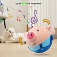 thumbnail image 3 of Usb Rechargeable Dog Plush Toy Singing Talking Bouncing Jump Ball Pet Essential (Blue Pig), 3 of 10