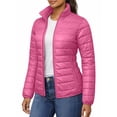 thumbnail image 2 of Packable Puffer Jacket Women without Hood Ellie Pink Water-Resistant- Repellent For Outdoor (XL), 2 of 7