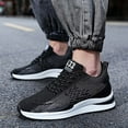thumbnail image 5 of Men's Elevator Sneakers 2.36 Inch Invisible Height Increasing Lace up Fashion Sneakers, 5 of 7