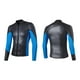thumbnail image 5 of Traje de Neopreno de Mujeres con Cremallera Protección UV Elástico Ligero para Natación Pesca Remo - L Negro y azul l Macarena Traje de neopreno para mujer, 5 of 8