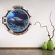 thumbnail image 3 of Etiqueta de la pared del dormitorio de estar Ventana falsa 3D Sea World 50 * 50 cm (5005) Likrtyny Para estrenar, 3 of 6