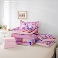 thumbnail image 6 of Homewish Dreamy Cartoon Unicorn Twin Bedding Sets 7-Piece for Teen, Cute Stars Rainbow Bedding Comforter Set, Fairy Tale Theme Reversible Sheet Sets, Luxury Bedroom Decor, 6 of 8