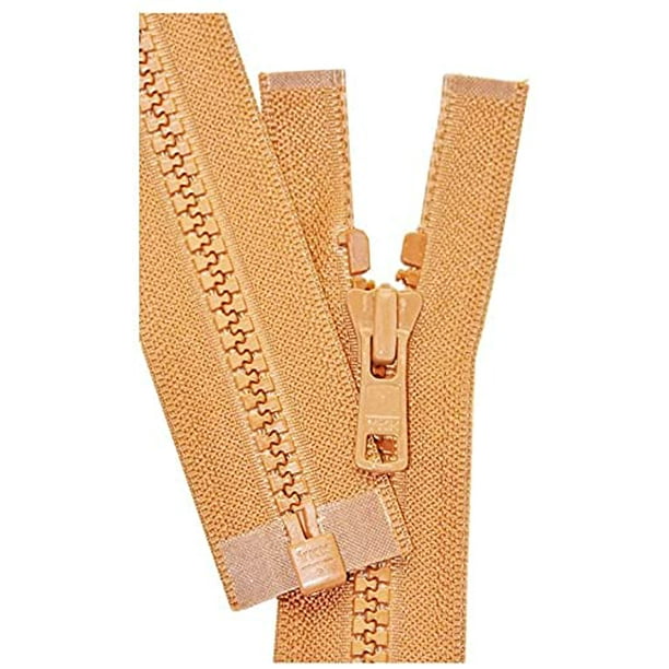 YKK 5 Molded Vislon Copper Medium Weight Jacket Separating Zipper Choose Your Length Color