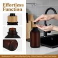 thumbnail image 4 of qolami Brown Soap Dispenser, 2 Pack Hand Soap Dispensers, Plastic Hand and Dish Dispenser for Kitchen, Refillable Liquid Soap and Lotion Dispensers Bottle, 4 of 8