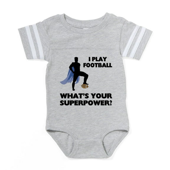 CafePress - FIN Football Superpower - Cute Infant Baby Football Bodysuit