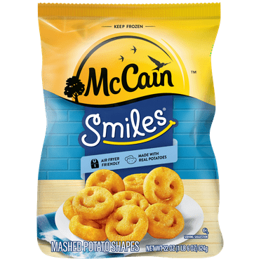 McCain, Smiles Mashed Potatoes, 22 oz (Frozen Bag)