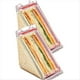 thumbnail image 1 of Recipiente Triangular para Sándwiches Recipiente Triangular de Plástico Transparente para Sándwiches con Tapa Contenedores para Llevar para Queso 2 Piezas, 1 of 5