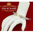 thumbnail image 3 of King Of Bling's Round White Sterling Silver Cubic Zirconia Bangle for Men/Womens 7 Inch, 3 of 10