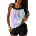 thumbnail image 2 of Mceream Women's Conservative High-Waisted Fashionable Printed Two-Piece Swimsuit Multicolor M, 2 of 5