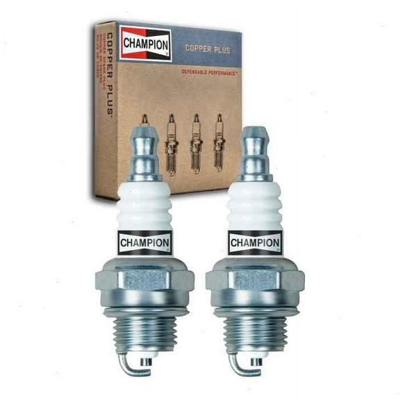 2 pc Champion 863 Copper Plus Spark Plugs for 77-319-1 801254 BPMR4A BPMR4A10 L6RTC RCJ8Y W14MPRU10 W20MPRU10 Ignition Wire Secondary