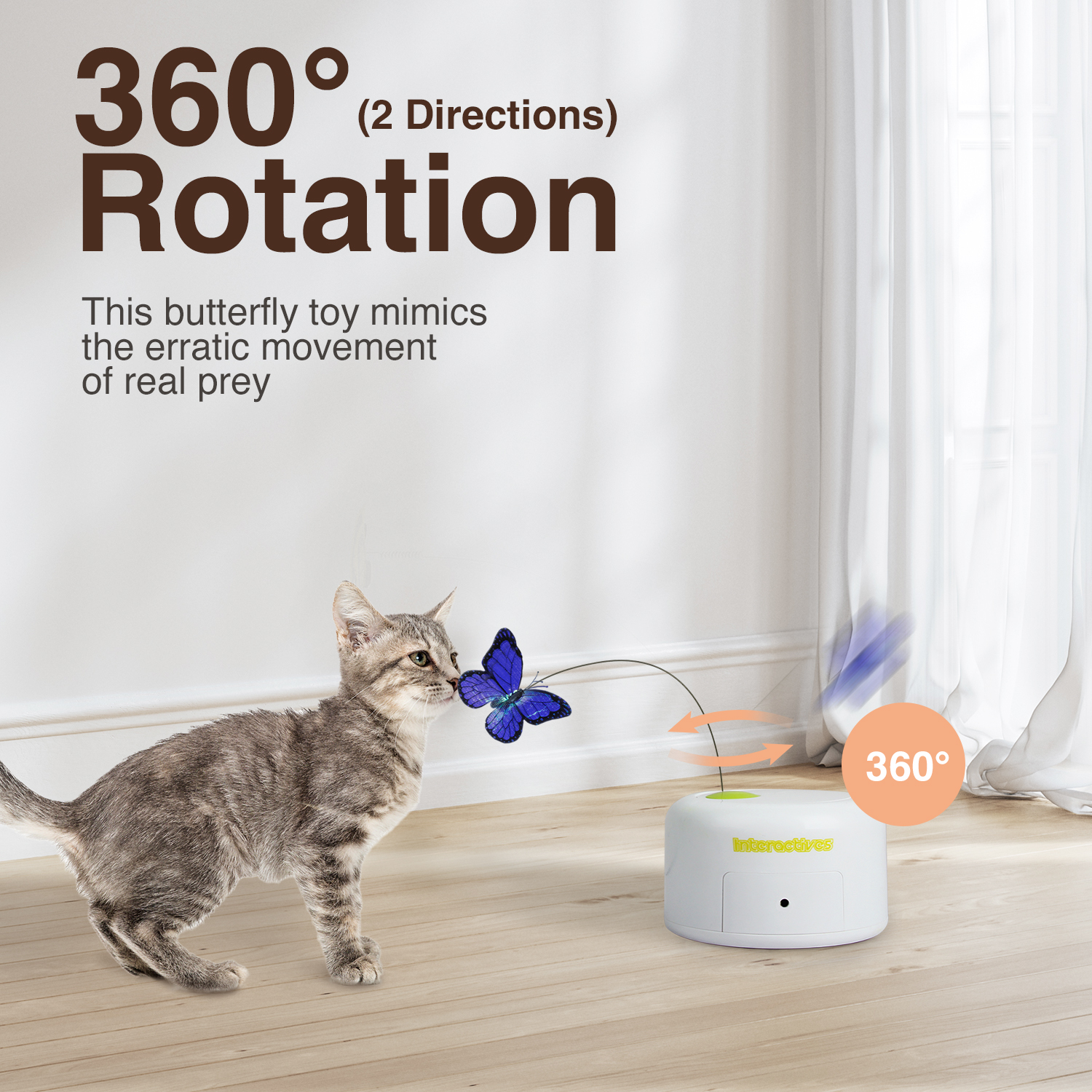 All For Paws Interactive Cat Butterfly Toy photo 4