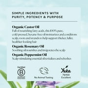 Sky Organics Organic Castor Oil with Rosemary Oil to Condition for Hair and Lashes, 6 fl oz
