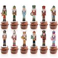 thumbnail image 1 of Cupcake Toppers KINGZONE, 48 unidades, diseño navideño de cascanueces, 1 of 7