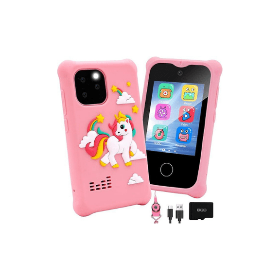 Logan's Toy Chest Kids Smart Phone for Girls Dual Camera