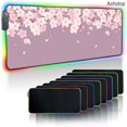 thumbnail image 3 of Sakura-alfombrilla grande para ratón, color rosa, RGB, retroiluminada, alfombrilla de ratón para gamers, accesorios para juegos, almohadillas para teclado, alfombrilla de escritorio de velocidad XXL 9, 3 of 5