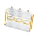 thumbnail image 5 of Contenedor secos, recipientes sellados para almacenar caramelos, bandeja dividida para refrigerios, bandeja para secos para el , Redondo Transparente Redondo Claro, 5 of 8