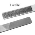 thumbnail image 4 of 4-Way Wood Rasp File 2pcs Steel Hand File Durable Wood Rasp Set Half  Flat and Needle Files Easy to Use Sharping Tools for Wood Metal Woodworking, 4 of 10