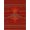 Red Orange, Pattern 1, variant on ODIKA Optical Illusion With Symmetrical Molten Volcano Motif Flame Flowing Dynamic for Entryway, Kitchen, Mudroom, Stain Resistant Flatwoven
