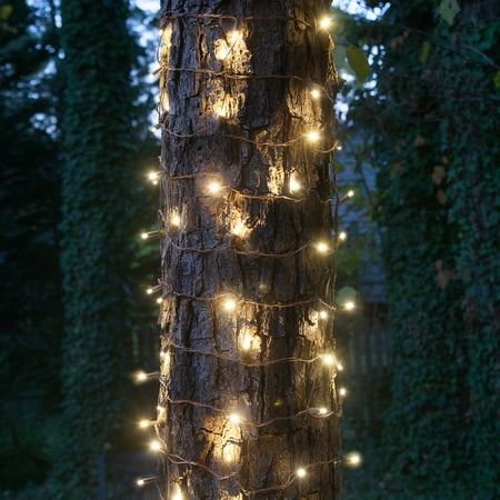 StretchNet Pro Expandable Christmas Net Lights, Tree Wrap Lights - Trunk Wrap Lights, Column Christmas Lights - Column Wrap Lights (50 Lights, 20