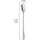 thumbnail image 1 of Juego de 12 cucharas de acero inoxidable con mango largo - 19,5 cm - Plata, 1 of 1
