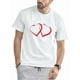 thumbnail image 1 of Camiseta con dos corazones rojos para hombre y mujer, ideal para el Día de San Valentín, 1 of 7