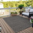 thumbnail image 3 of Indoor/Outdoor Laidley LA1 Chocolate Washable 3' x 5' Rug, 3 of 9