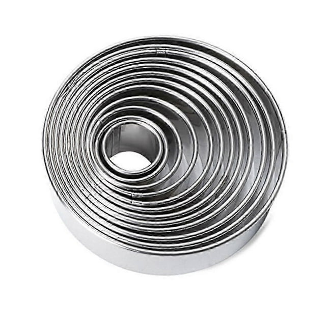 2025 Latest Model 14-piece set round cookie mold mousse ring cookie mold cookie