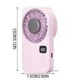 thumbnail image 4 of ICQOVD Personal Cooling Fan Usb Digital Display Cooling Fan 100 Speed Misting Spray, 4 of 8