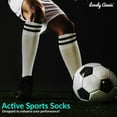 thumbnail image 5 of Girl's 1 Pair High Performance Knee High Socks. Lightweight & Breathable - Ultra Comfortable & Durable Socks XS(White), 5 of 5