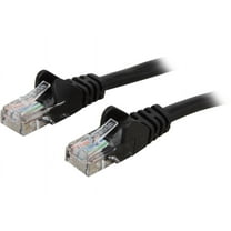Belkin A3L791-10-BLK-S 10 ft. Cat 5E Black UTP Patch Cable Snagless