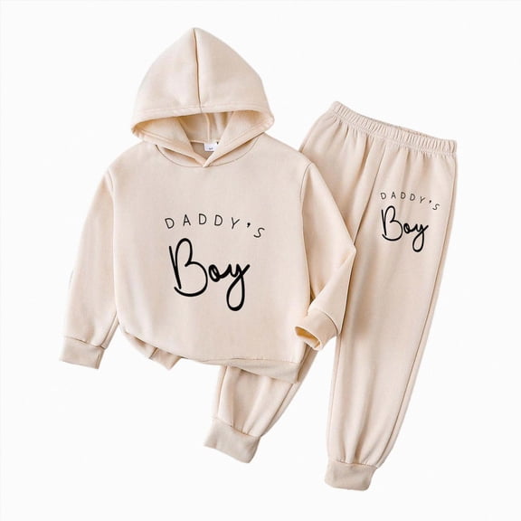 Ccpelsie Newborn Baby Boy Clothes Long Sleeve Top and Pants Set Fall Winter Outfits 0 3 6 9 12 Months(Khaki,4-5 Years)