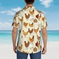 thumbnail image 5 of Runic Compass Viking Mens Hawaiian Shirt Short Sleeve Casual Button Up Tropical Summer Beach Shirt, 5 of 9