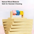 thumbnail image 5 of BESTSKY 2026 New Hamster Enrichment Toys,Hamster Toys,Hamster Chew Toys,Wooden Small Animal Cage Accessories,For Syrian & Dwarf Hamsters,Gerbils,Rats, 5 of 7