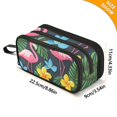 thumbnail image 4 of FORMRS Pencil Case with 3 Compartments Zipper Pouch, Elementary School Level and up, Flamingo Floral Pattern, 4 of 8