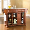 thumbnail image 4 of Pemberly Row Contemporary Wood Kitchen Island in Cherry / Gray, 4 of 7
