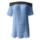 thumbnail image 3 of Puntoco moda mujer un hombro camiseta manga corta Casual camiseta tops blusa Puntoco Puntoco-4855, 3 of 3