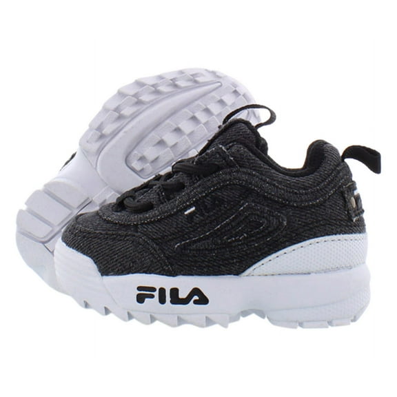 Fila Disruptor Ii Denim Baby Boys Shoes Size 8, Color: Charcoal