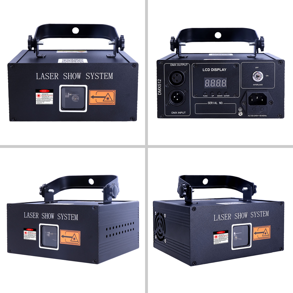 3W Portable RGB Animation Scan Projector La ser Lights iOS & Android Phone App Edit Control Beam DMX Disco Christmas Party DJ Show Stage Ligsting
