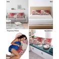thumbnail image 5 of Valentine's Day King Pillow Cases Set of 2 - Microfiber Bed Throw Pillow Covers, Love Tree Trucks Balloons Beige Romantic Decorative Lumbar Pillow Cover with Envelope Closure for Sofa/Travel 20"x36", 5 of 6