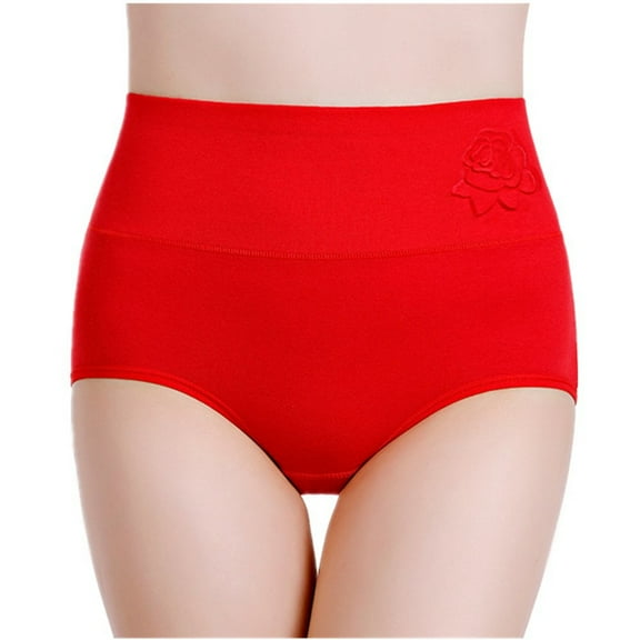 Briefs High Waist Panties Underwear Panty for Beautiful Woman Puerperal Cotton Xxl 3 Pcs