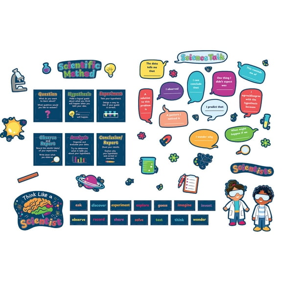 Teacher Created Resources Science Talk Bulletin Board Set, 60 Pieces
