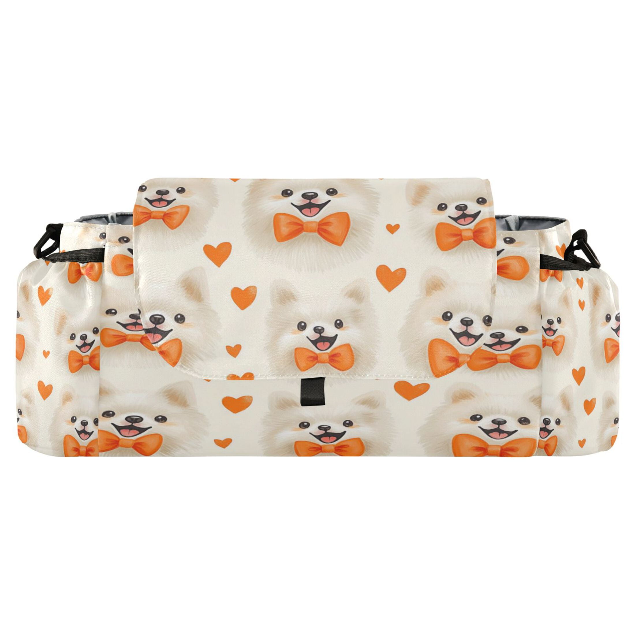 DIXRUYEE Stroller Organizer Pomeranian Party Printed